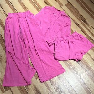 Aerie Vibrant Pink Lounge Set